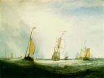 水彩大师 William Turner_1832 Helvoestsluys Le Lancement du Ville d'Utrecht 64